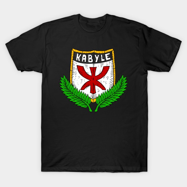 kabyle, kabylie. derber pride, shield and flag. T-Shirt by JJadx